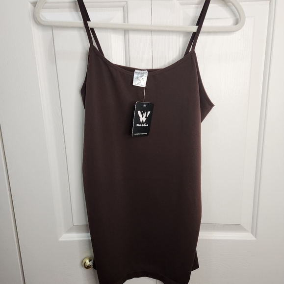 White Mark Tops - White Mark Women's Plus Size Brown Tank Top NWT